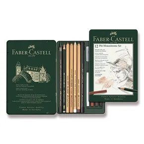 Graphitstift Faber-Castell 112975 Pitt Monochrome Set mit 12 Stück